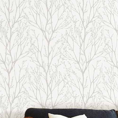 East Urban Home Treetops 5.5m x 52cm Peel and Stick Wallpaper & Reviews